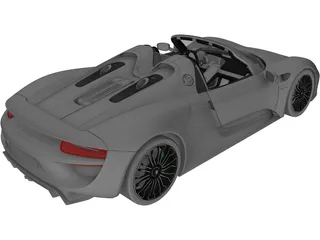 Porsche 918 Spyder (2014) 3D Model