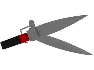 Garden Scissors 3D Model