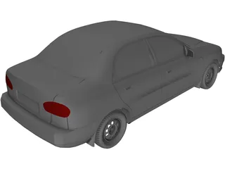 Daewoo Lanos (2000) 3D Model