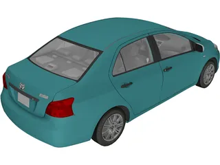 Toyota Yaris Sedan 3D Model