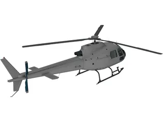 Eurocopter AS-350 Ecureuil 3D Model