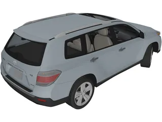 Toyota Highlander (2011) 3D Model