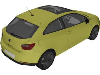 Seat Ibiza (2012) 3D Model