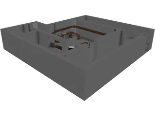 Recording Studio 3D Model