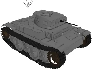 Pz IIL Luchs 3D Model