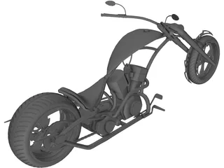 Custom Chopper 3D Model