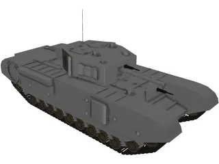 Churchill Mk IV 3D Model