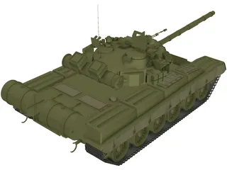 T-80 Russian Tank 3D Model