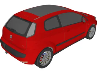 Fiat Punto (2012) 3D Model