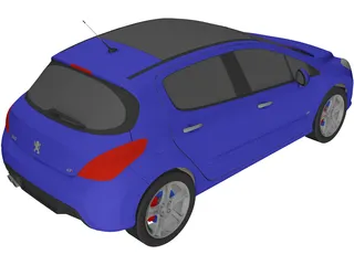 Peugeot 308 GTI 3D Model