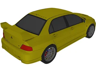 Mitsubishi Lancer Evo 8 3D Model