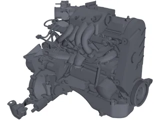 Engine Vaz 21083 3D Model