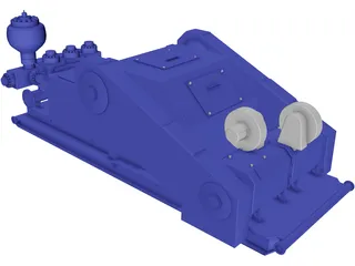 Mud Pump 3D Model