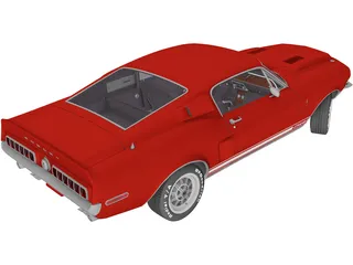 Ford Mustang Shelby GT-500KR (1968) 3D Model