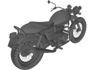 Yamaha 350 Custom 3D Model