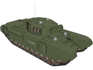 Churchill AVRE 3D Model