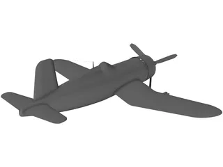 World War Two Fighter Plane 3D Model