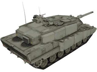 Leopard 2 A7 3D Model