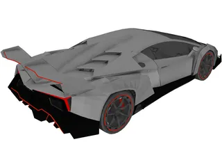 Lamborghini Veneno (2013) 3D Model