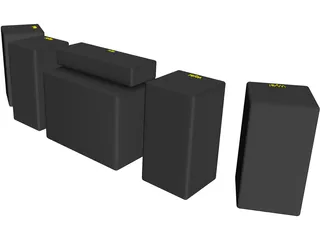 Sound System 3D Model