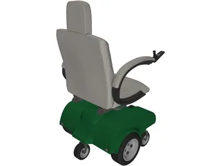 Power Wheelchair 3D Model