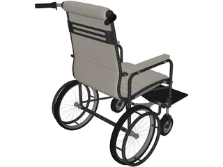 Manual Wheelchair 3D Model