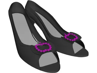 Woman Shoes 3D Model