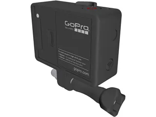 GoPro Hero 3 HD Camera 3D Model