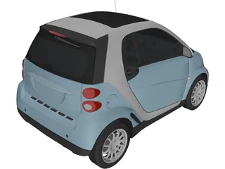 Smart ForTwo [W451] (2011) 3D Model