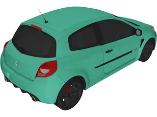 Renault Clio RS 200 Cup (2010) 3D Model