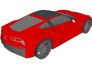 Chevrolet Corvette Z51 Stingray (C7) (2014) 3D Model