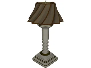 Cream Lamp 3D Model