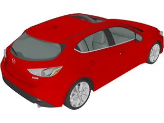 Mazda 3 Hatchback (2013) 3D Model