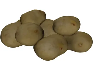 Potatoes 3D Model