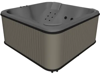 Jacuzzi Bathtub 3D Model