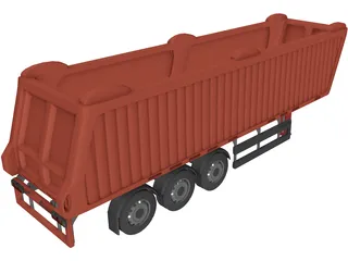 Truck Trailer 3D Model