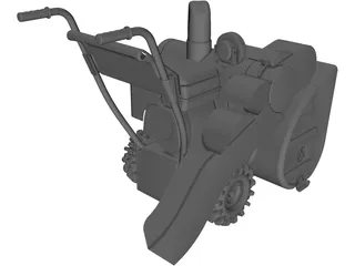 Snow Blower 3D Model