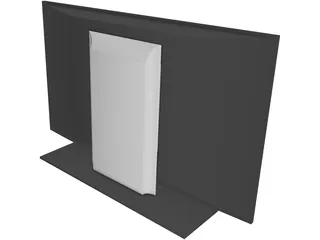 LG Flat TV Screen 3D Model