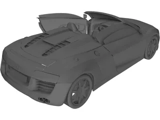 Audo R8 Spyder V10 3D Model