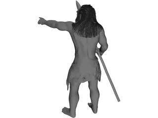 Caveman Hunter 3D Model