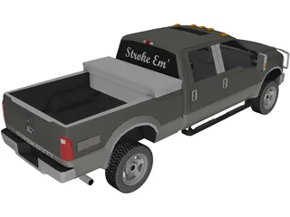 Ford F-250 XLT Short Box (2010) 3D Model