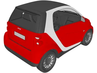 Smart ForTwo (2011) 3D Model