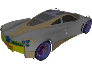 Pagani Huarya (2014) 3D Model