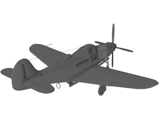 Bell P-39 Airacobra 3D Model