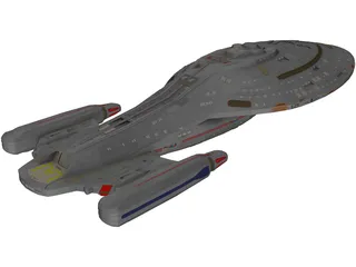 Star Trek Voyager NCC 74656 3D Model