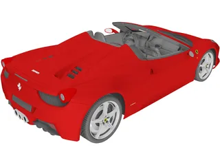 Ferrari 458 Spider 3D Model