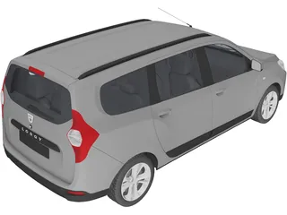 Dacia Lodgy (2012) 3D Model