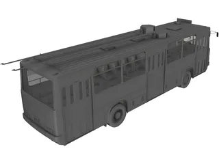 Ikarus 260 T.1 Trolleybus 3D Model