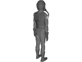 Star Wars Emperial Pilot 3D Model