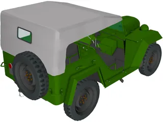 Gaz 67B (1944) 3D Model